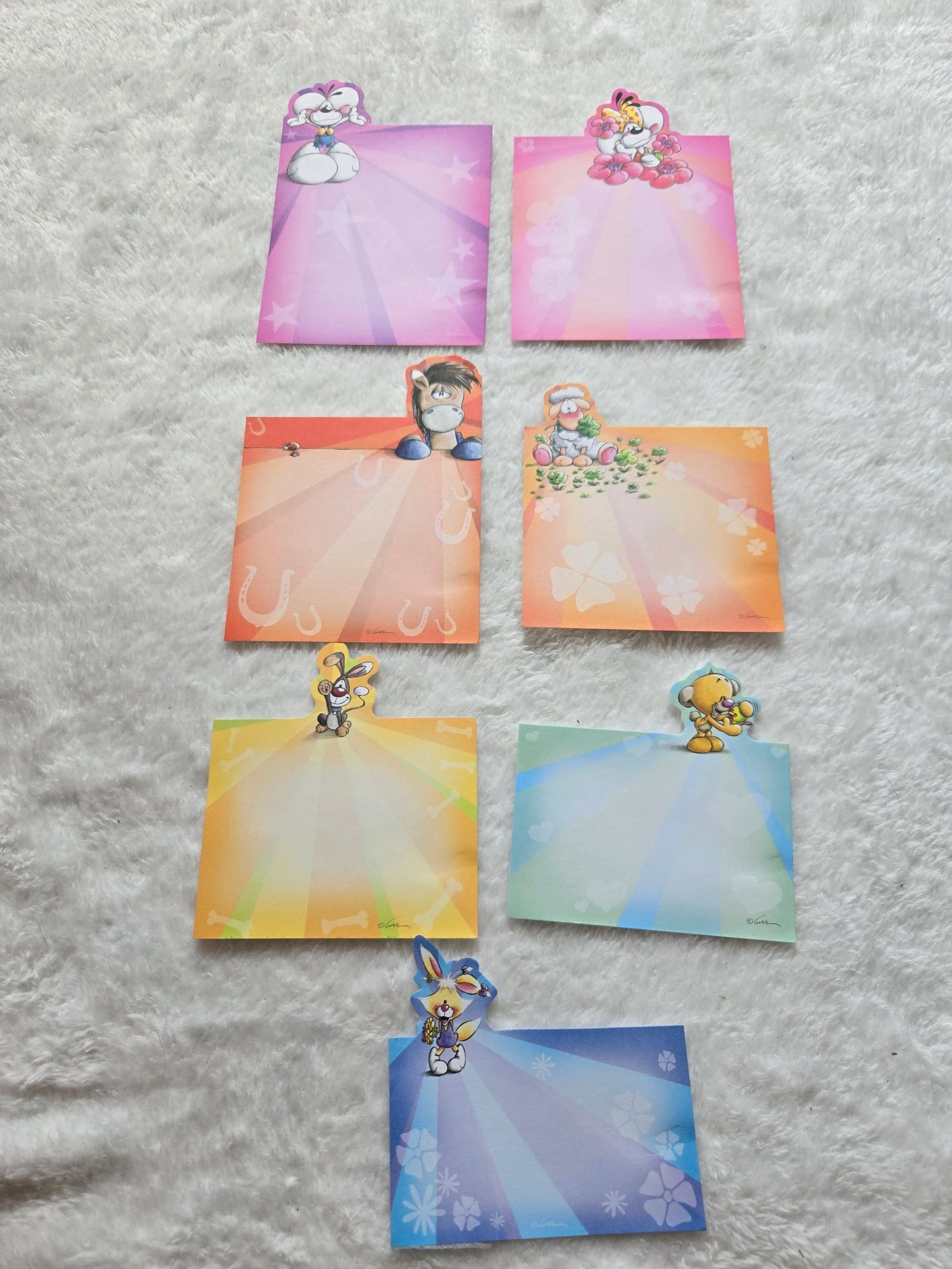 Lote de 7 pequeñas hojas Diddl surtidas – photo 2